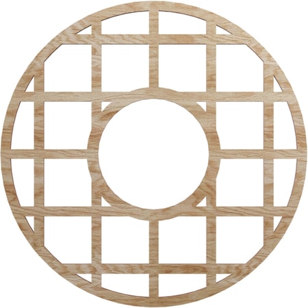 Ekena Millwork O'Neal Wood Fretwork Pierced Ceiling Medallion, Red Oak, 18"OD x 6 1/2"ID x 3/8"T CMWP18X18X0375ONRO